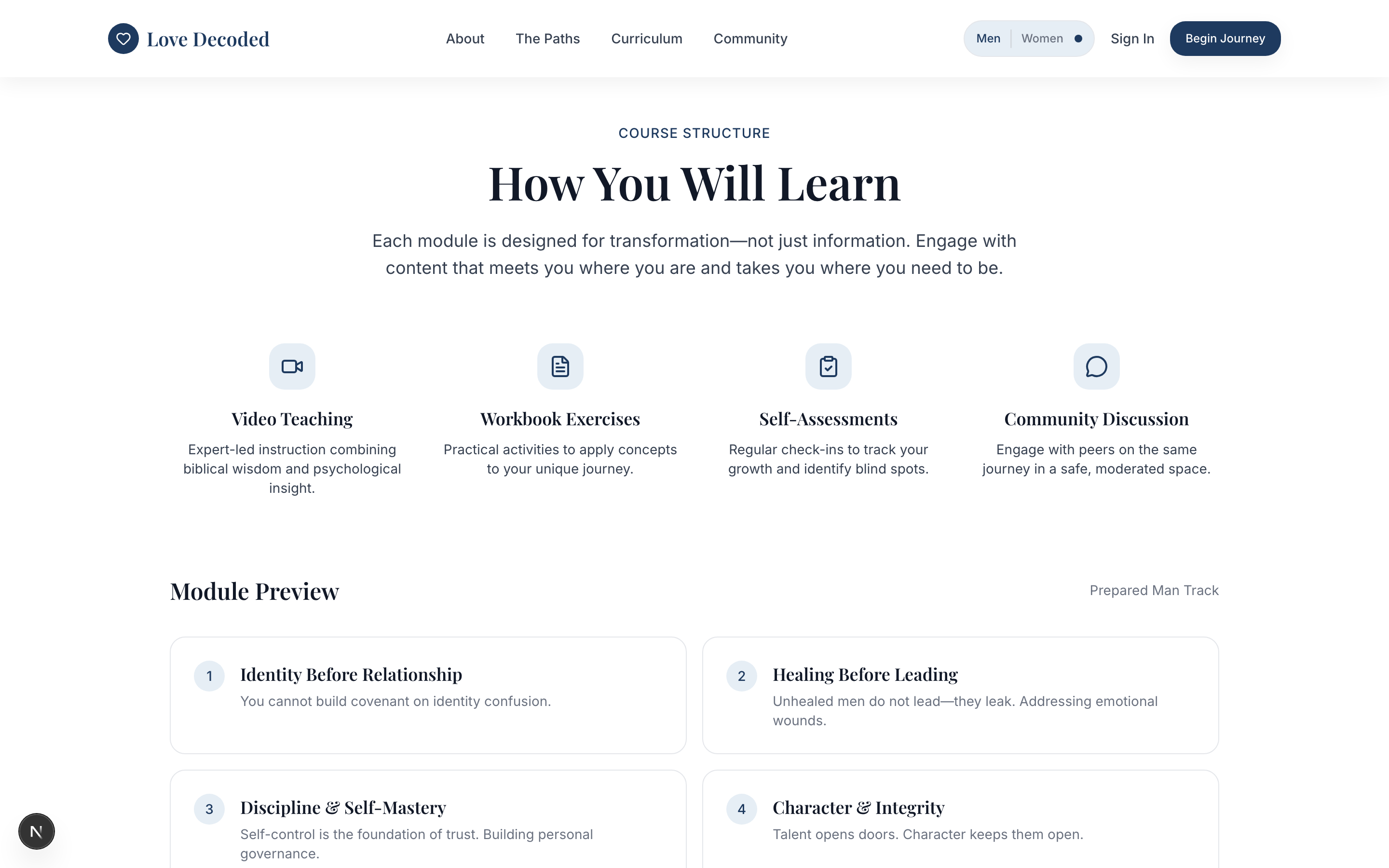 Comprehensive Curriculum Preview